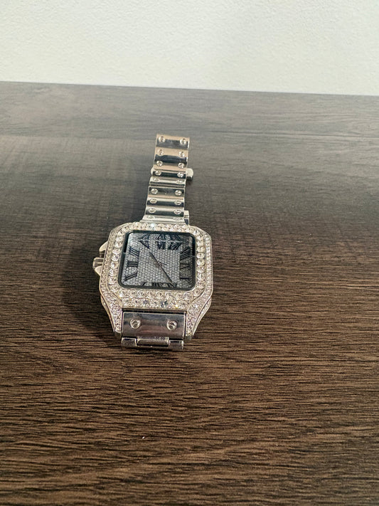 Elevate Your Style — Silver Moissanite Watch