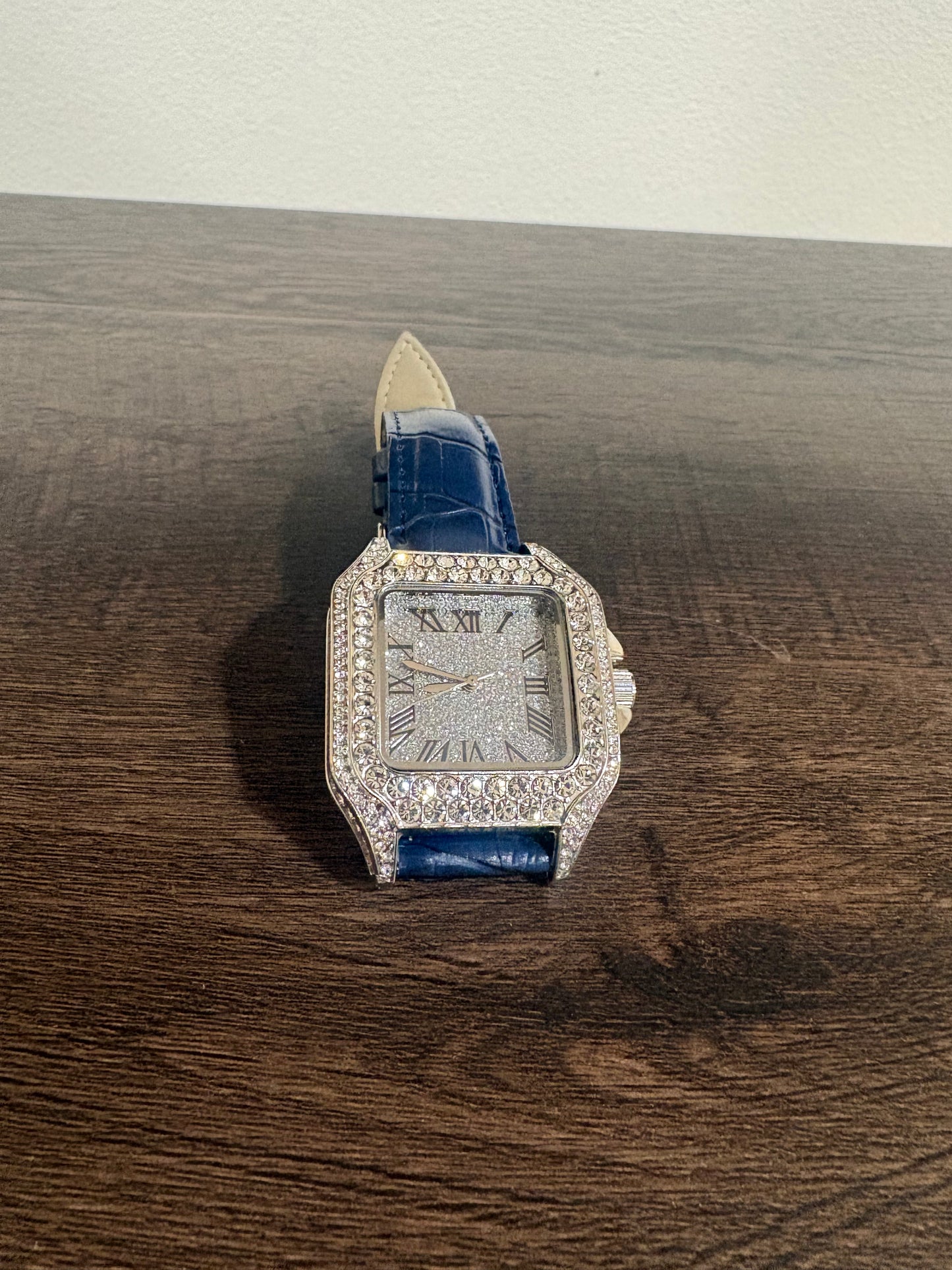 Make Every Second Shine — Blue Face Moissanite Watch