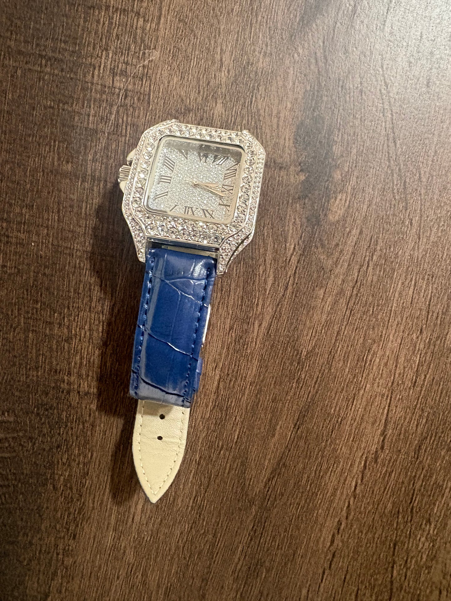 Make Every Second Shine — Blue Face Moissanite Watch